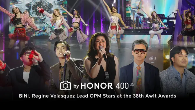 Captured by HONOR 400 5G: BINI, Regine Velasquez Lead OPM Stars at the ...